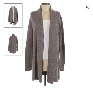 Ann Taylor LOFT Gray Long Cozy Cardigan